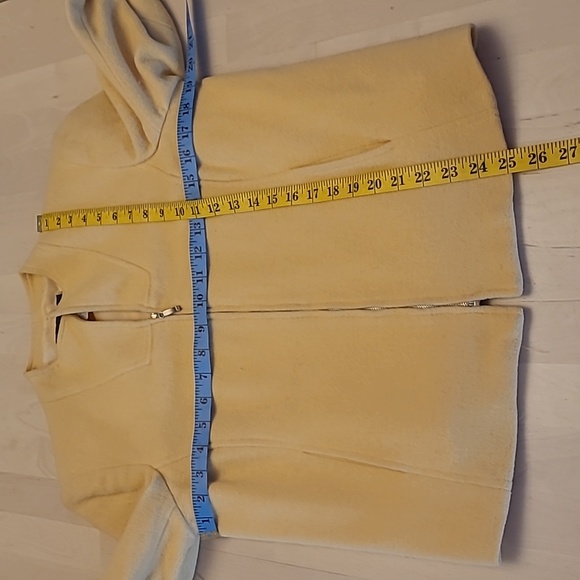 EUC VTG Requirements Butter Yellow Mock Neck Wool/Vicose Blazer with Pockets - Picture 5 of 10